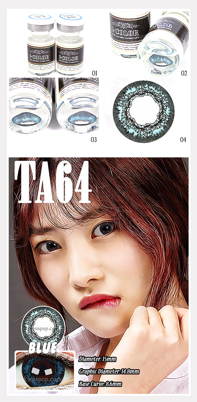 Description image of Ta64 Blue Color Contact Lens